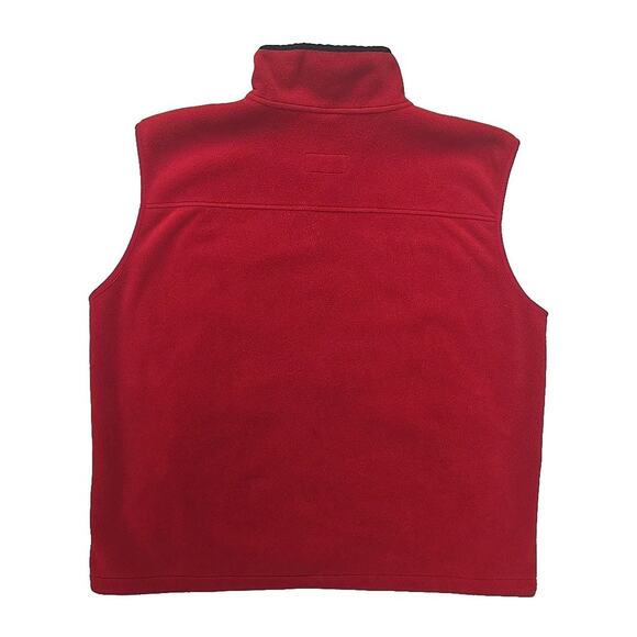 Vintage L.L. Bean Mens Fleece Vest Sz XL Polartec Windbloc Red Made In USA - Picture 7 of 9